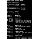 Wera 8100 SB 11 Zyklop Metall -Verwertungssatz, 3 8
