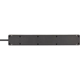 Brennerstuhl Bremounta Steckdosenleiste mit 2 USB C Ladebuchsen | 5-fach | schwarz | 3m h05vv-f 3g1,5 - 1150660415
