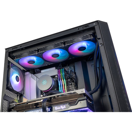 Silverstone Fara 514x Midi Tower Gehäuse (schwarz | 2x USB-A | 1x USB-C | RGB | gehärtetes Glas)