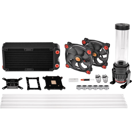 Thermaltake Pacific Gaming RL240 D5 Hard Tube Wasserkühlung Kit Wasserkühlung (Schwarz Rot)
