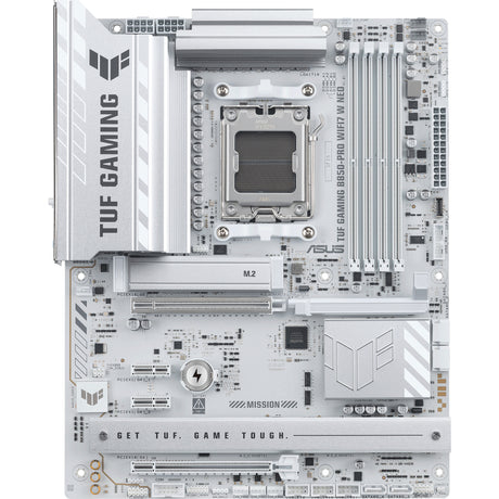 Asus tuf gaming b850-pro wifi7 w neo socket am5 moederbord (wit, raid, 2,5gb-lan, wlan, bt, sound, atx)