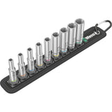 Wera Belt A Deep 1 Steckschlüsselsatz, 1 4 Steckschlüssel (schwarz, 9-teilig)