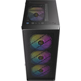 Antec Ax26 RGB Elite Midi-Tower-Gehäuse (schwarz | 3x USB-A | gehärtetes Glas)