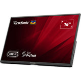 Viewsonic VA1650 leichter tragbarer Monitor 16 (schwarz, 1x HDMI, USB-C)