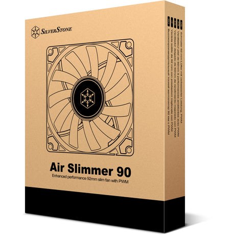 Silverstone Air Slimmer 90 Gehäuselüfter (schwarz, 92 x 92 x 15 mm, PWM)