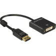 Delock Displayport auf DVI Adapter (schwarz, 0,2 Meter, 4k)