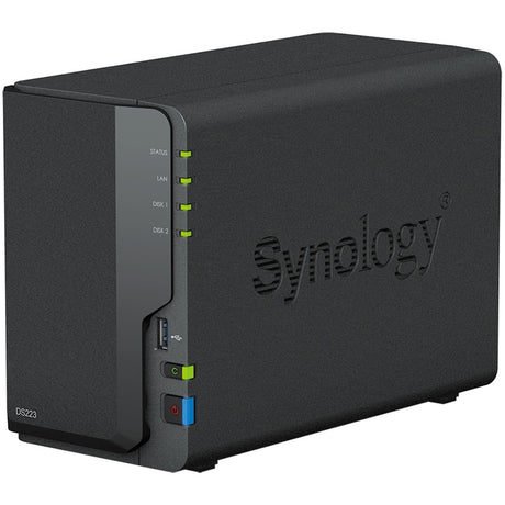 Synology Diskstation DS223 NAS (schwarz, 1x 1GB LAN, 3x USB 3.2 Gen 1)