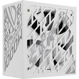 Asus Rog Strix Platinum White Edition modulares 1000-Watt-Netzteil (weiß, 1x 12V-2x6, 4x PCIe)