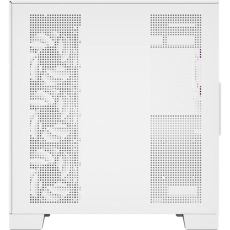 Xyz PC Gear Tesseract A-RGB Midi-Tower-Gehäuse (Weiß | 2x USB-A | 1x USB-C | RGB | Gehärtetes Glas)