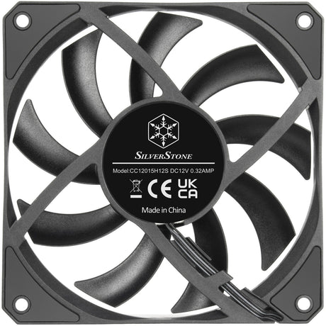 Silverstone Air Slimmer 120 Gehäuselüfter (schwarz, 120 x 15 x 120 mm, PWM)