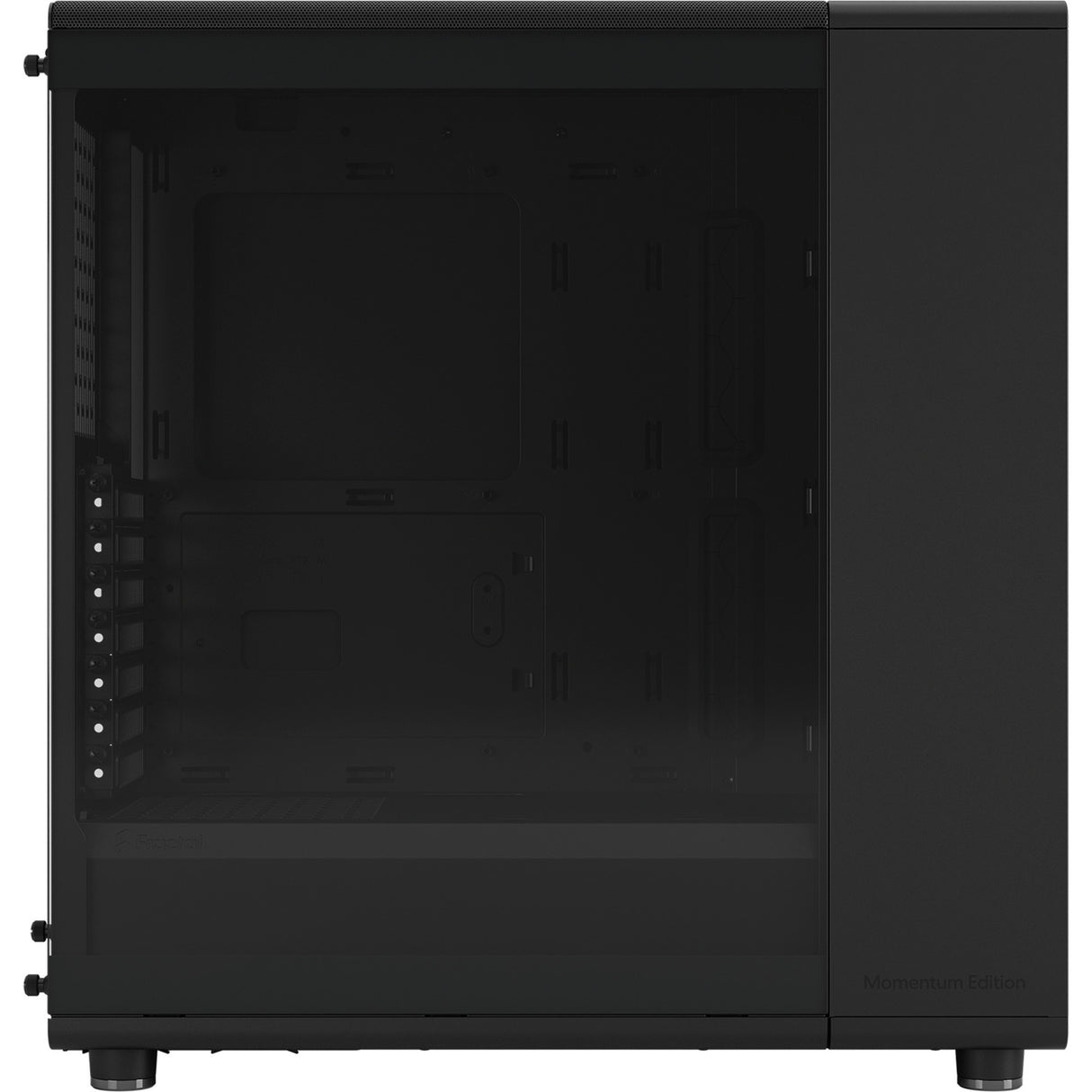 Fractal design north momentum edition midi tower behuizing (zwart houtkleur | 2x usb-a | 1x usb-c | tempered glass)