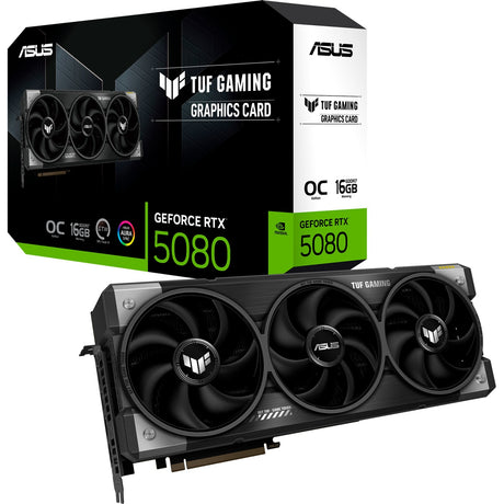 Asus tuf gaming geforce rtx 5080 oc 16gb grafische kaart (3x displayport, 2x hdmi)