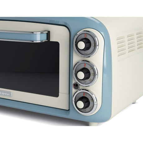 Ariete Vintage Oven 0979 05 Minibackofen (weiß hellblau, 18 Liter)