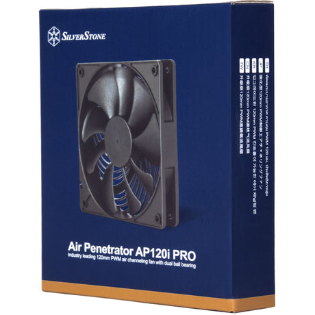 Silverstone Air Penetrator 120i Pro Gehäuselüfter (schwarz, 120 x 120 x 25 mm, PWM)