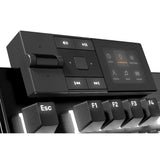 Ruhig sein! Dark Mount Silent Tactile RGB mechanische Gaming-Tastatur (schwarz, US-Layout (QWERTY), Silent Tactile, 100 %, Argb, PBT Double-Shot-Tastenkappen, Media Dock)