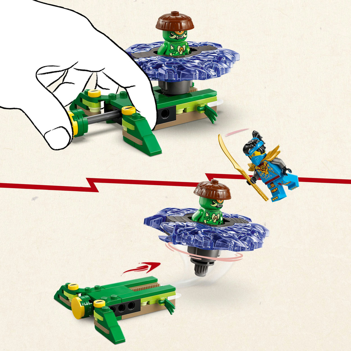 Lego Ninjago 71849 Nya vs. Elementar-Monster-Spinner