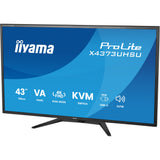Iiyama prolite x4373uhsu-b2 42.5 4k uhd monitor (zwart (mat), hdmi, displayport, usb-c)
