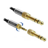 Delock-Stereo-Kabel 3,5 mm 3 Pin-Stecker> 3,5 mm 3 Pin-St.