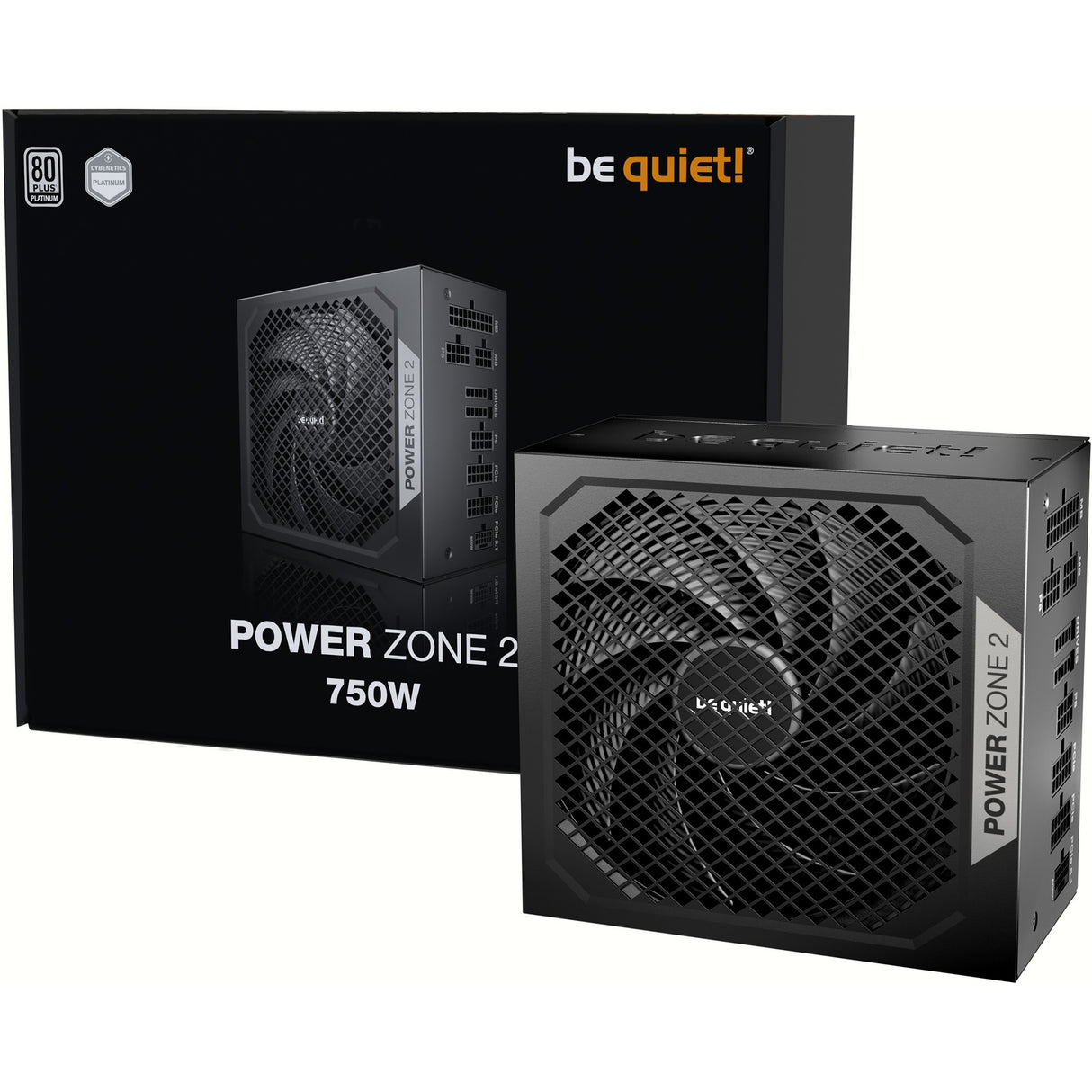 Ruhig sein! Power Zone 2 modulares 750-Watt-Netzteil (schwarz, 1x 12V-2x6, 3x PCIe)
