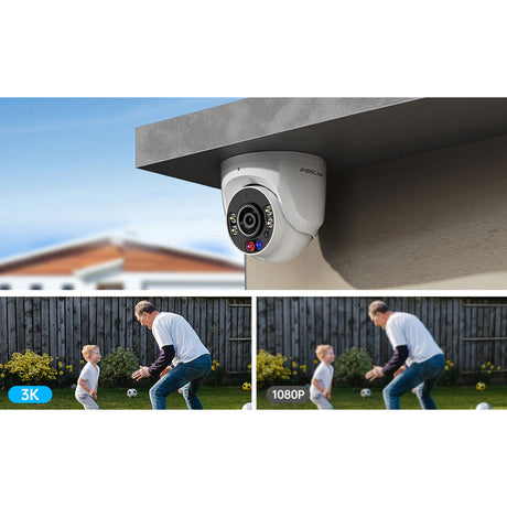 Foscam W5EP, 3K 5MP QHD PoE IP-Kamera (Schwarz)