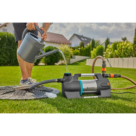Gardena Bewässerungspumpe 6300 Silentcomfort (dunkelgrauer Edelstahl, 1050 Watt | Bluetooth)
