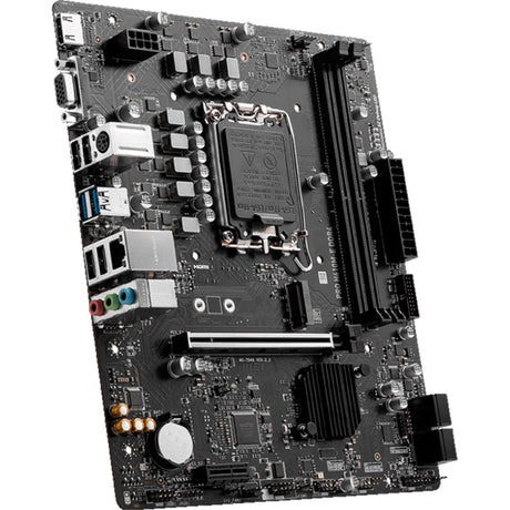 MSI Pro H610M-E DDR4 Sockel 1700 Mainboard (schwarz, GB-LAN, Sound, µATX)