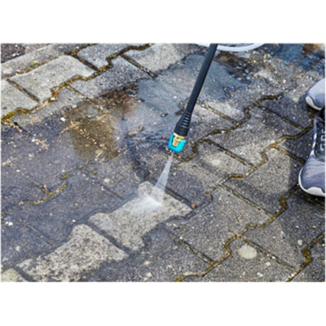Gardena Aquaclean 24 18 V P4A Solo Hochdruckreiniger (Grau Türkis, 14800-55, Batterie nicht im Lieferumfang enthalten)