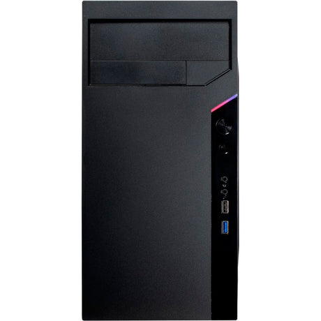 Inter-Tech IT-6505 Reto Mini-Tower-Gehäuse (schwarz | 2x USB-A)