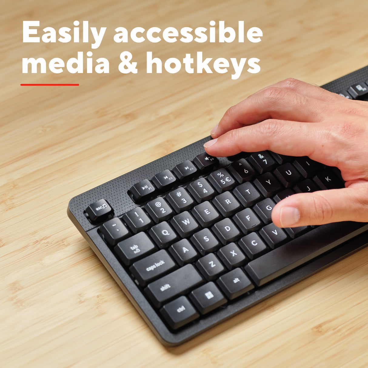 Vertrauen Vertrauen ODY II Stille drahtlose Tastatur