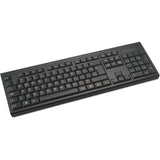 Kensington KB150 EQ kabellose Tastatur (schwarz, US-Layout (QWERTY), Membran, 100 %)