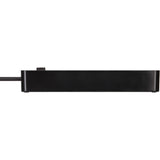 Brennerstuhl ecolor Steckdosenleiste mit 2 USB-C Ladebuchsen | 4 Steckdosen | schwarz | 1,5m h05vv-f 3g1,5 - 1153240106