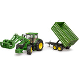 Bruder Traktor John Deere 7R 350 mit Anhänger