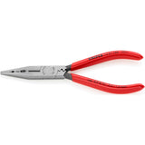 Knipex Verkabelungszange schwarz atramentiert mit Kunststoffummantelung 160 mm - 1301160