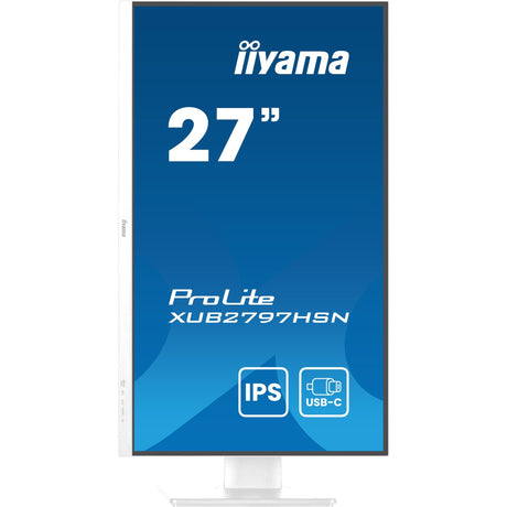 Iiyama Prolite xub2797hsn-w2 27 Monitor (weiß, HDMI, Display Port, 2x USB-A, 3x USB-C, RJ-45)