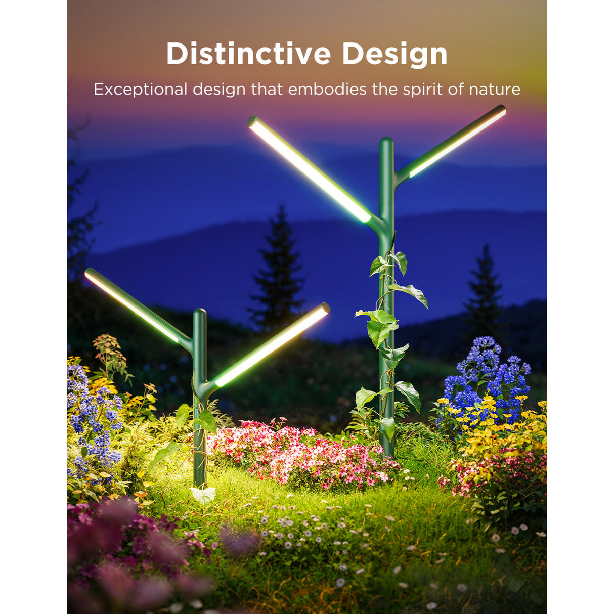 Govee Outdoor-Gartenleuchten Smart Garden Lighting Matter RGBWW 2 Stück