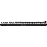 Ruhig sein! Leicht montierte Silent Linear RGB mechanische Gaming-Tastatur (schwarz, US-Layout (QWERTY), Silent Linear, 100 %, ArGB, PBT Double-Shot-Tastenkappen)