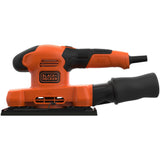 Black+Decker 150 W 1 3-Blatt-Exzenterschleifer BEW220-QS (Orange Schwarz)