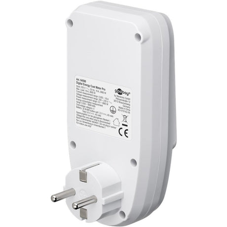 Goobay digitales Energiekostenmessgerät Pro Messgerät (weiß)