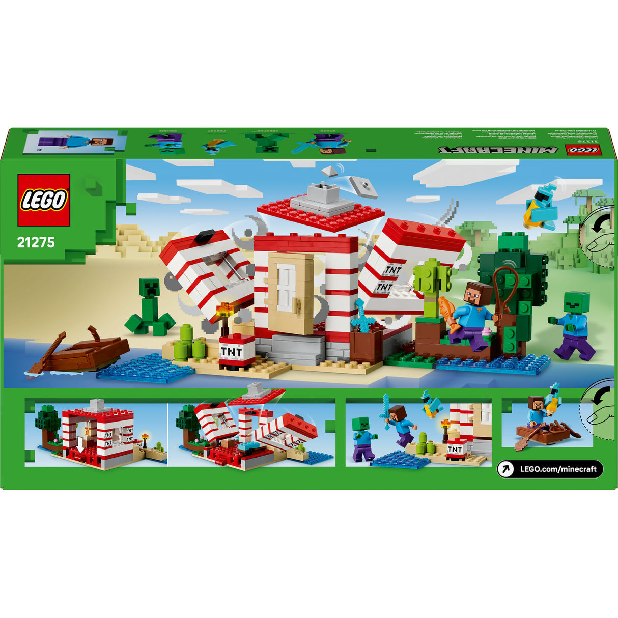 Lego® Minecraft® Das TNT-Dschungelhaus, Videospielset – 21275
