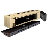 Club 3D USB-C 3.2 Gen1 Triple Display Dynamic PD Ladestation 100W Dockingstation (Schwarz)