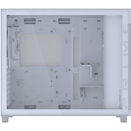 Asus Prime Ap303 - Midi-Tower-Gehäuse mit gehärteter Glasscheibe (weiß | 2x USB-A | 1x USB-C | gehärtetes Glas)