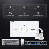 Mchose v9 turbo+ magnetic wireless over-ear gaming headset (zwart, nintendo switch, playstation 4, playstation 5, mobiel, pc, 2.4g bluetooth usb)