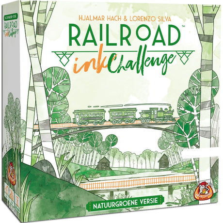 White Goblin Games Railroad Ink (natürliche grüne Version) Würfelspiel (Niederländisch, 1 – 4 Spieler, 30 Minuten, ab 8 Jahren)