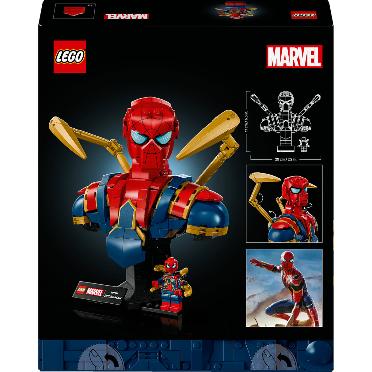 Lego Superhelden 76326 Iron Spider-Man-Büste
