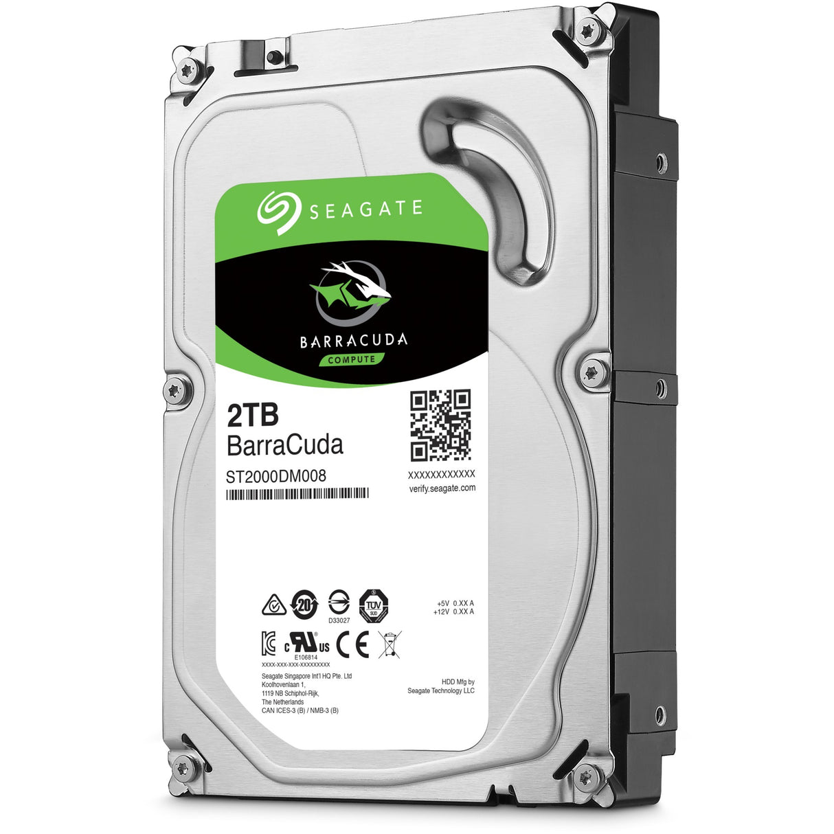 Seagate barracuda 2 tb harde schijf (st2000dm008, sata 600)