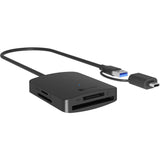 Icy box ib-cr302-cu3 4-in-1 kaartlezer (zwart)