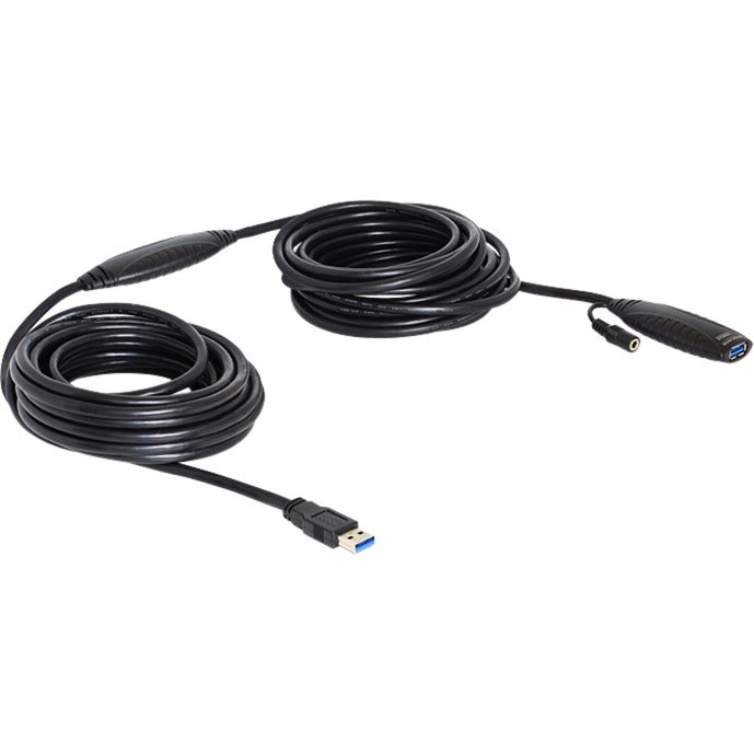 Delock USB 3.0 aktives Verlängerungskabel (schwarz, 10 Meter)