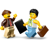 Lego ® city gele taxi - modelautobouwset met 2 minifiguren - klassieke speelgoedtaxi - 60487