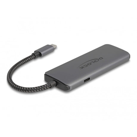 Delock USB Typ-C Dockingstation 8k (dunkelgrau, HDMI, USB, PD 3.0 100 W)