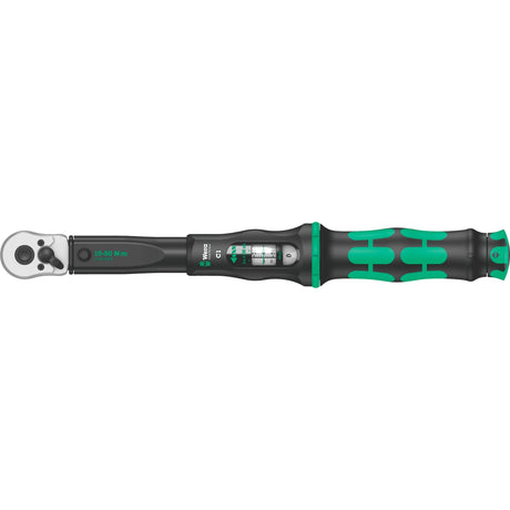 Wera Click-Torque C 1 Drehmomentschlüssel mit Umschaltknarre, 10-50 Nm (schwarz grün, Version 1 2)
